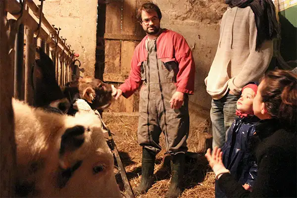 Visite chez le producteur de fromages bio